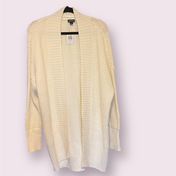 Torrid NWT Chunky Cardigan Open Front Sweater, Butter Cream - Picture 3 of 6